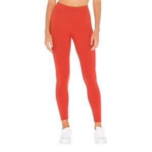 Beyond Yoga Leggings Women's Size Medium Scarlet Sun‎ Orange High Waisted 7/8